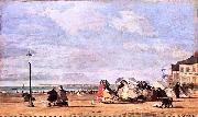 Eugene Boudin Kaiserin Eugenie am Strand von Trouville oil on canvas